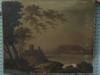 After R H Shram, a coloured print "Estuary Scene" 10" x 15"