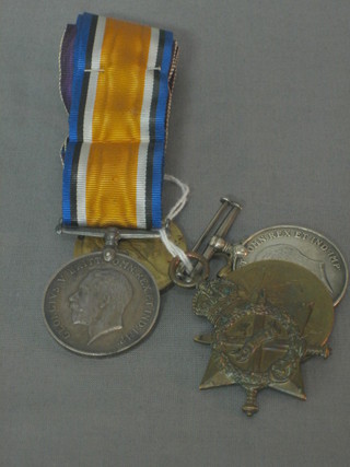A group of 3 medals comprising 1914-1915 Star, British War medal and Victory medal to 59913 Driver W Collins Royal Field Artillery together with a pair British War medal and Victory medal to M-281947 Pte F G Gates Army Service Corps
