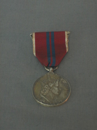 An Elizabeth II Coronation medal