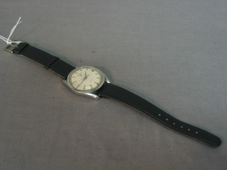 A Favre-Leuba wristwatch contained in a chromium plated case