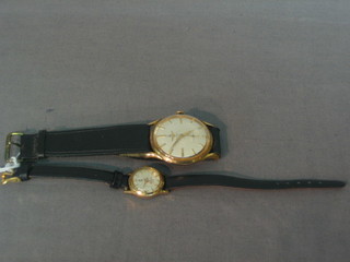 A gentleman's Valoy wristwatch together with a lady's wristwatch made for the Real Madrid football club