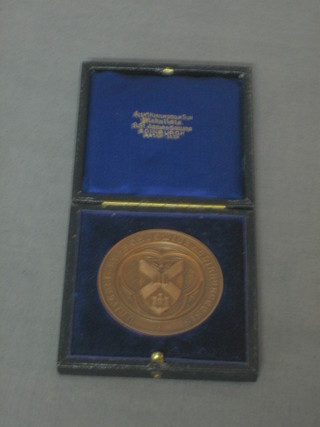 An Edinburgh University bronze medallion