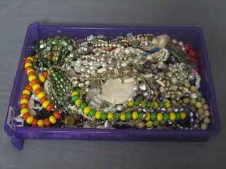 A quantity of various necklaces