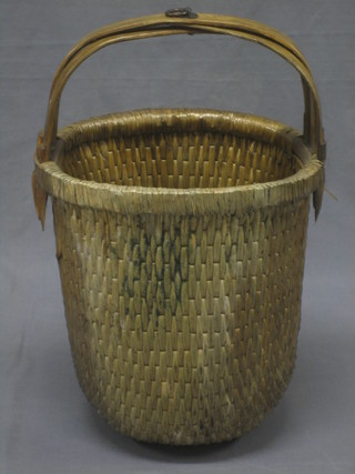 An eastern woven bucket
