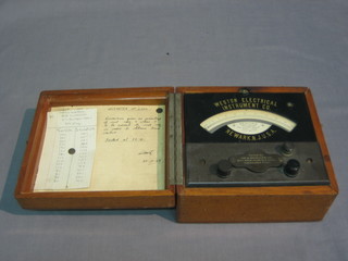 A Weston electrical meter, boxed