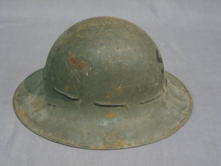 A WWII Fire Watcher's helmet