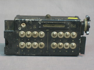 A WWII Air Ministry switch panel removed from an aircraft