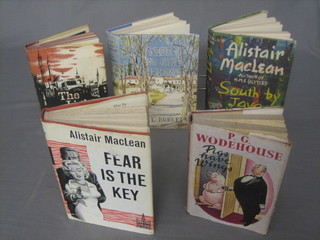 P G Woodhouse, first edition "Pigs Have Wings" 1953, published by Herbert Jenkins, with dust cover and 4 other first editions Alistair Maclaine "South by Java Head" 1958 Collins St James Place London with dust cover, Alistair Maclaine "Fair is the Key" 1961 Collins with dust cover, Cecil Roberts "Wide is the Horizon" 1962 by Hodder & Stoughton and 1 other Eric Ambler "The Light of Day" by the Reprint Society 1962