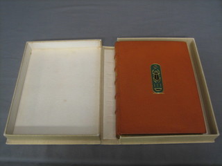 Christine Desroches-Noblecourt "Tutan Khamen", leather bound limited edition book, copy number 20