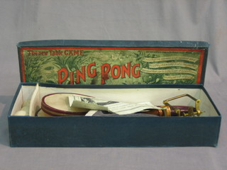 A 1920's Ping Pong set, boxed