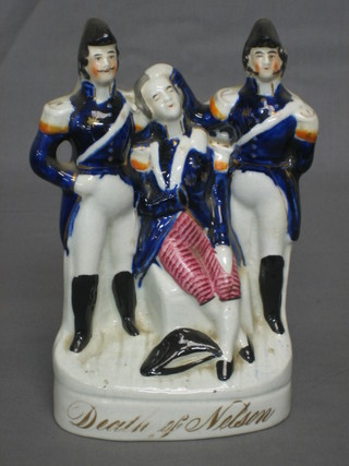 A 19th Century Staffordshire figure - The Death of Nelson 9"