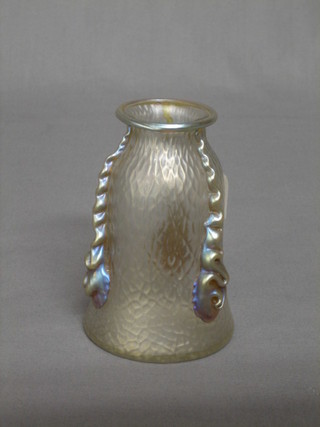 An Art Nouveau "milk glass" vase 5 1/2"