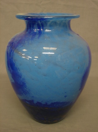 A French Art Glass vase, marked Daum Nancy, 12" high