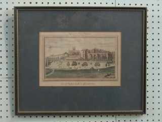 An 18th/19th Century engraving "View of Berkeley Castle Gloucestershire" 5" x 9"