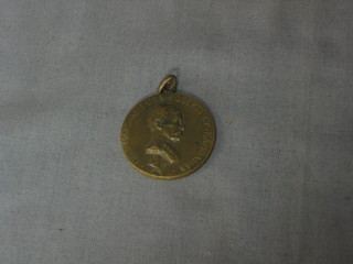 A bronze Society of Miniature Rifles medal with the bust of L Roberts