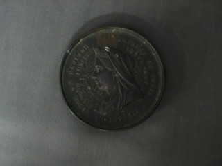 A Victorian 1897 bronze Jubilee medallion 3"