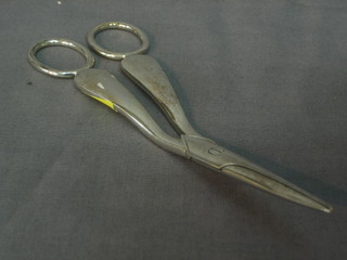 A pair of silver plated grape scissors by Dixon
