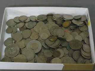 A collection of various British "silver" coins