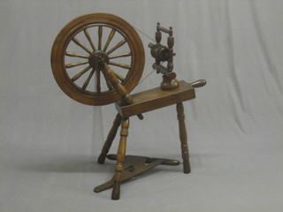An elm spinning wheel