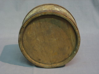 A circular coopered beer barrel 10"