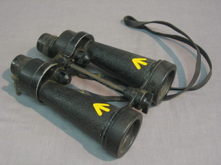 A pair of Barr & Stroud Military Issue 7x binoculars, marked Barr & Stroud 7x OF40, registered number 900A, also marked 76080