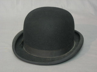 A gentleman's bowler hat by Woodrow of Piccadilly, size 7 3/8
