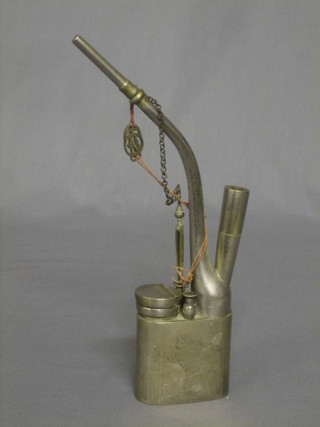 An Eastern metal opium pipe