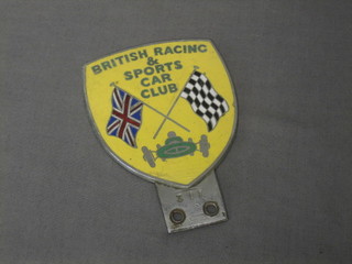 A British Racing and Sports Car Club badge No. 311