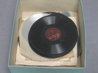 A small collection of various gramophone records 6"