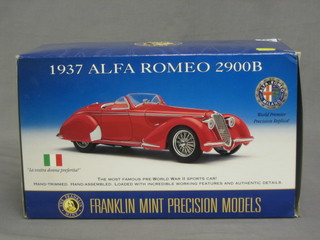 A Franklyn Mint model of a 1937 Alpha Romeo  2900B, boxed