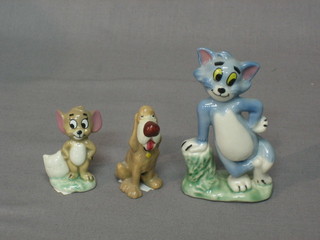 A Wade figure of Tom the Cat 4" ditto Jerry the Mouse and a Spike the dog