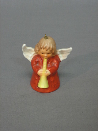 A Goebel Christmas Tree decoration in  the form of an Angel bell dated 1974, 3"