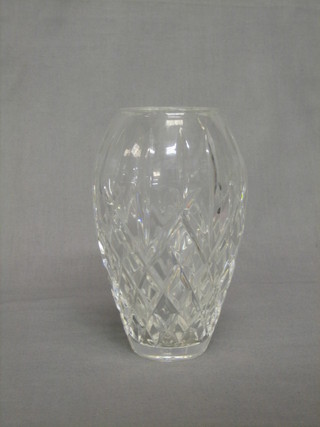 A Waterford crystal cut glass vase 7"