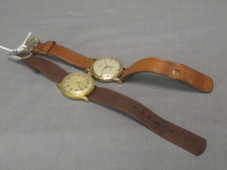 A gentleman's Rotary Automatic gold cased wristwatch together with 1 other wristwatch