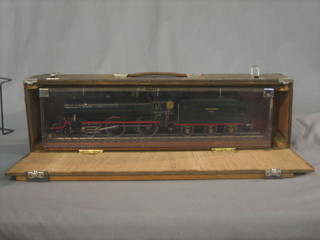 A "live steam" model of a Southern Railways Locomotive - The Needles 19", complete with carrying case