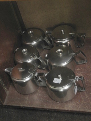 6 Oldhall stainless steel teapots