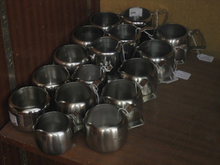 11 Oldhall cream jugs and 5 sugar bowls