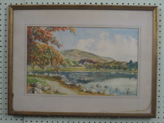 Gerry Blood, watercolour drawing "Lakeland Scene" 9" x 15"