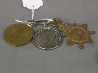 A group of 3 medals to 116196 Pnr W Hoyter comprising 1914-15 Star, British War medal and Victory medal