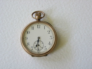 A gentleman's 9ct gold open faced pocket watch