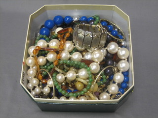 A box of various good quality items of costume jewellery