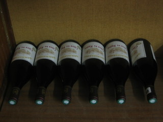 6 bottles of red wine Cotes du Rhone Les Davieres