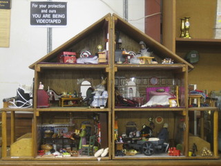 A contemporary dolls house complete with contents