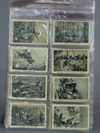 A set of Triumph cigarette cards - Heroes of the First World War, The Great War, Great War Deeds, Exploits of The Great War, Thrilling Scenes From the Great War and Film Stars