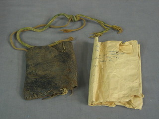 A small Koran with leather carrying case, reputedly taken from a captured Turkish Soldier