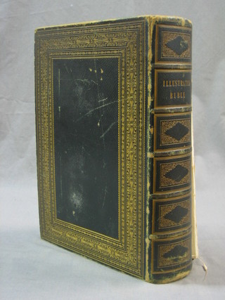 A leather bound illustrated Family Bible