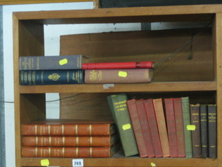 Volumes 1 - 3 of Wonderful London, half leather bound and a small collection of various books