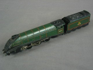 A Hornby OO gauge British Railways locomotive - The Mallard in green livery