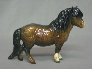 A Beswick figure of a standing Shetland pony 6"