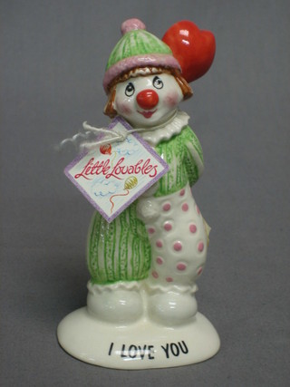 A Beswick clown figure - I Love You, base marked LL2